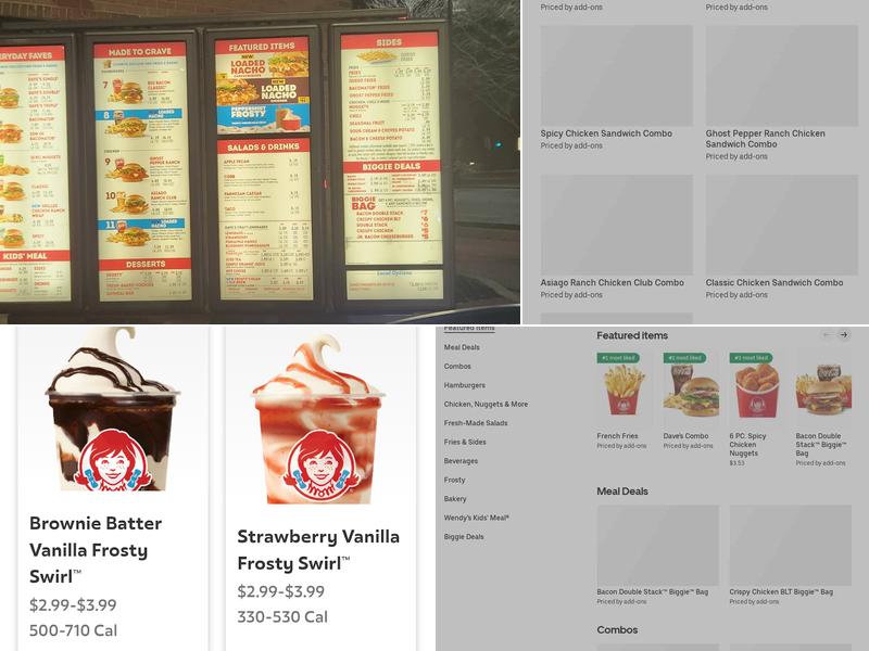 Wendy's Menu