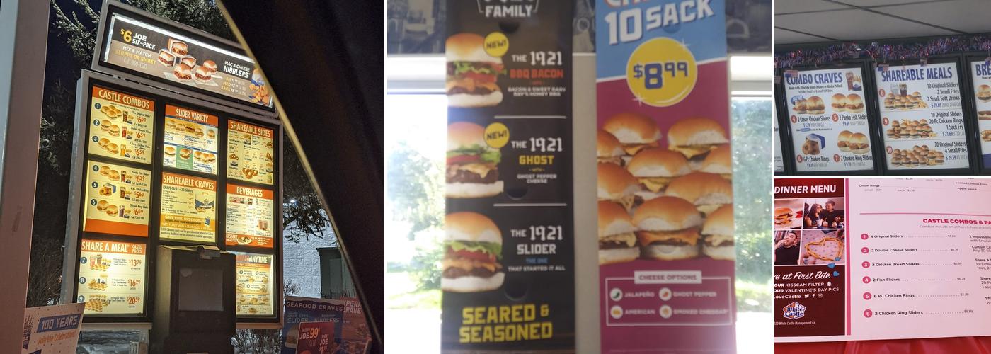 White Castle Menu