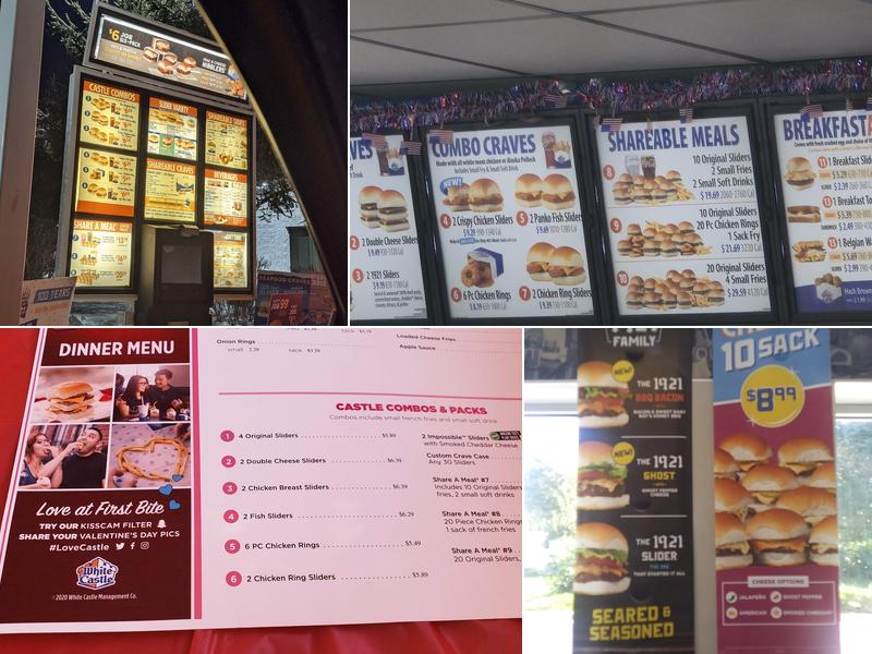 White Castle Menu