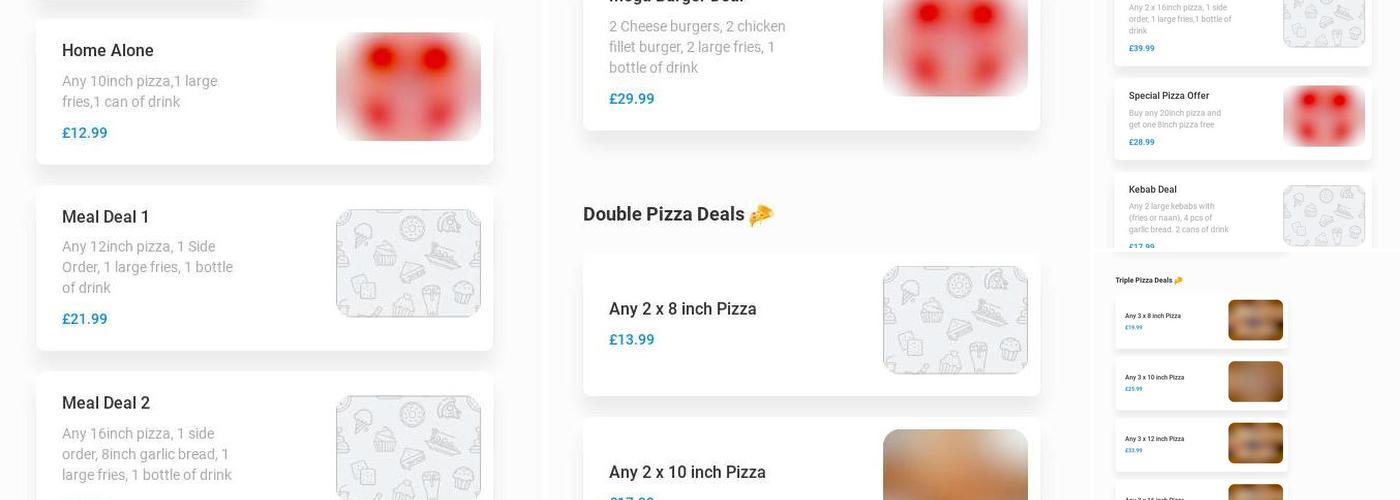 Sutton Pizza and Grill House Menu