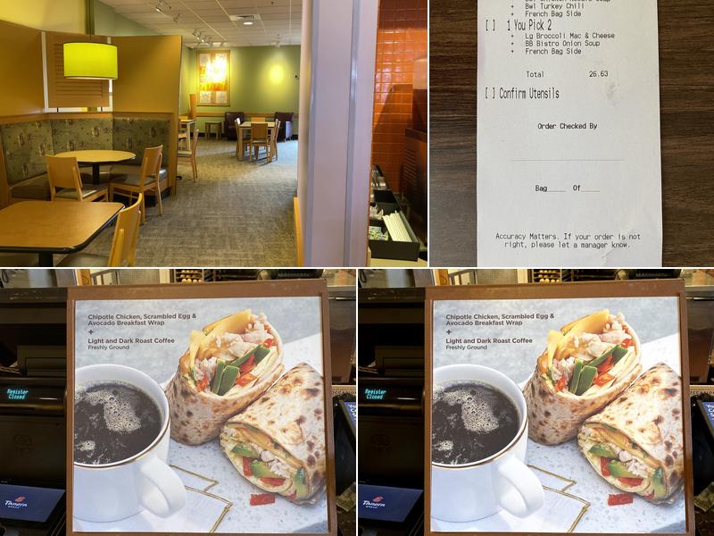 Panera Bread Menu