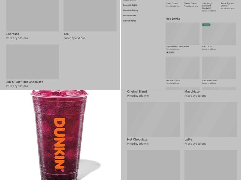 Dunkin' Menu