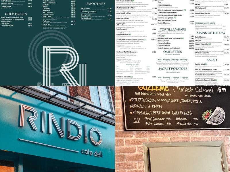 Rindio Cafe Deli Menu