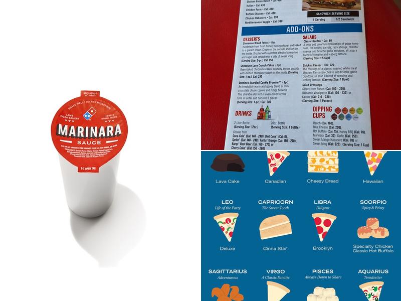 Domino's Pizza Menu