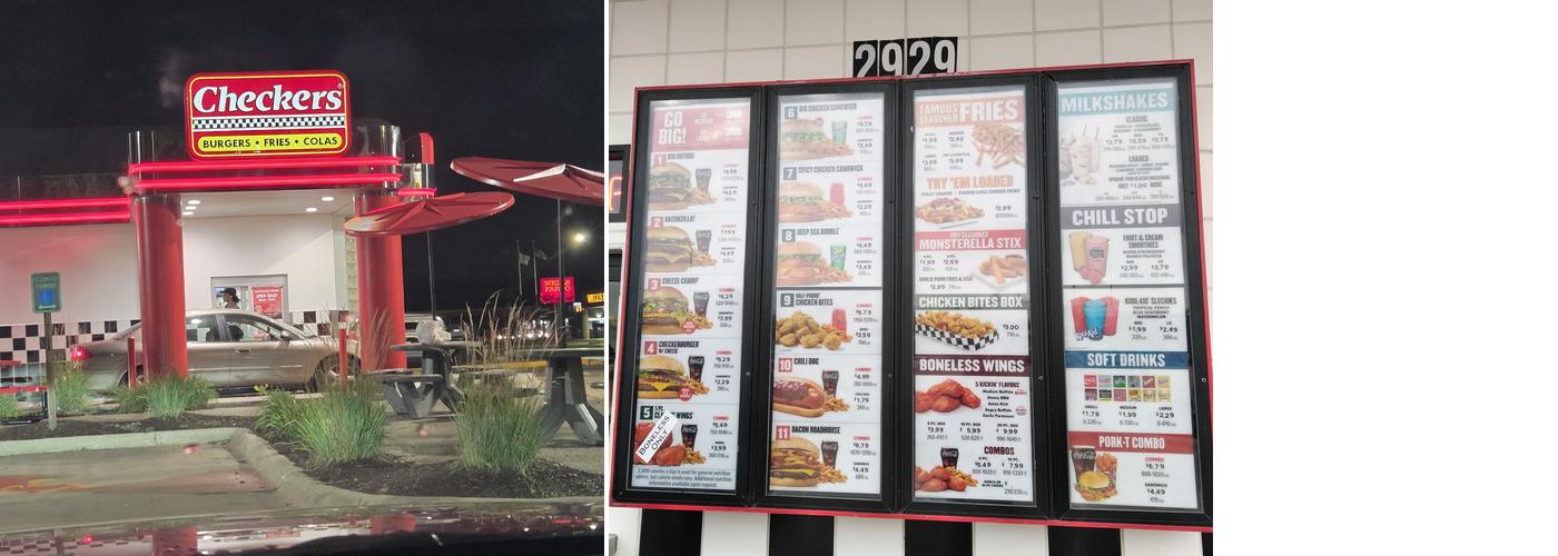 Checkers Menu