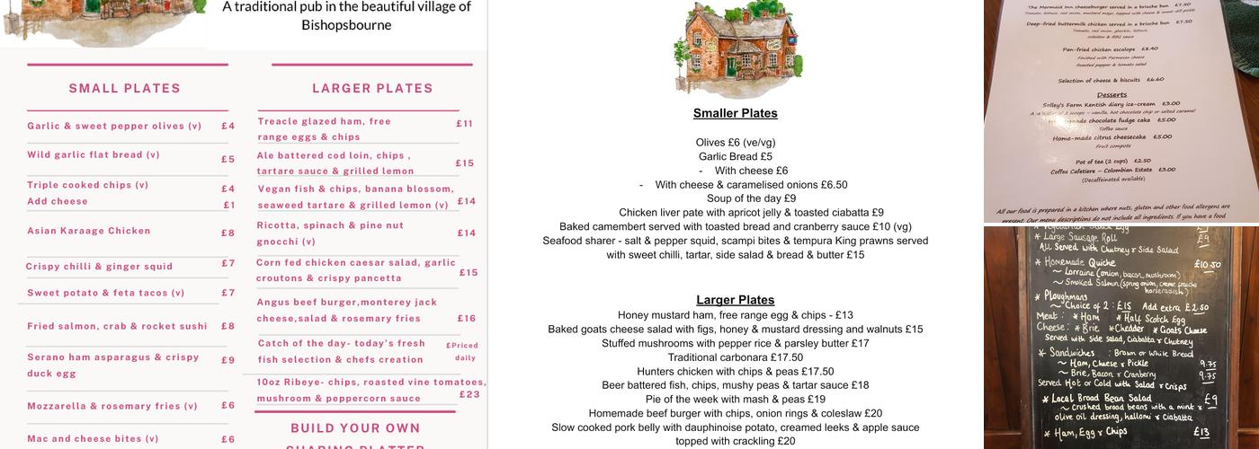 Mermaid Inn Menu