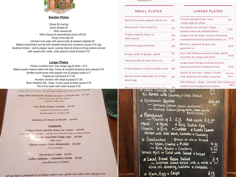 Mermaid Inn Menu