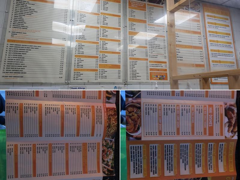 The Cherry Tree Chippy Menu