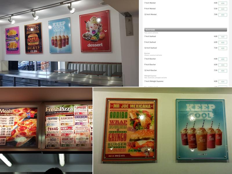 Mr Joe's fast food Menu