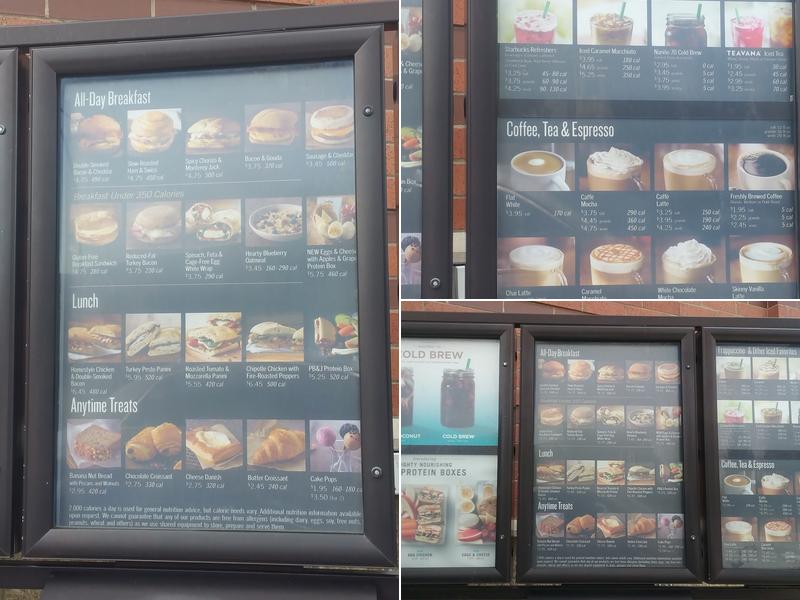 Starbucks Menu