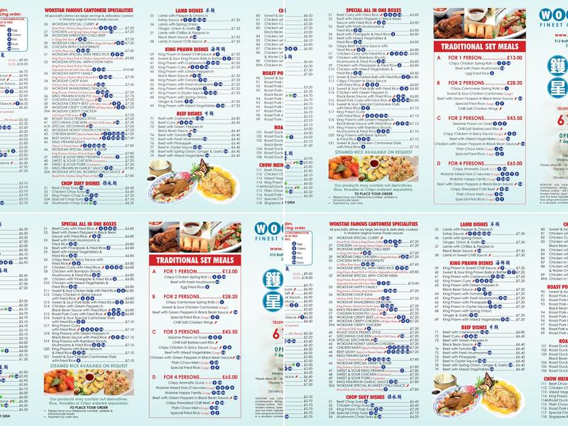 Wok Star Menu