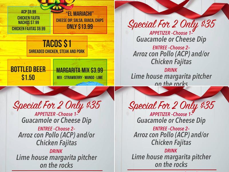 Fiesta Mexicana Grill Menu
