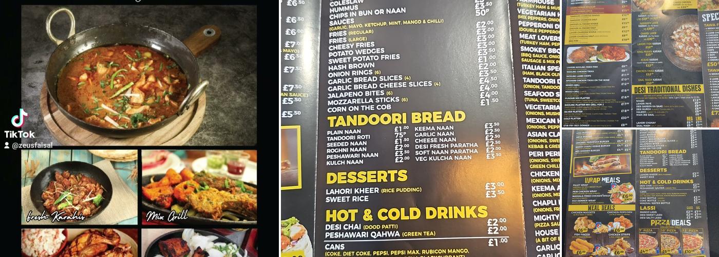 Karahi n Kebab Blackburn Menu