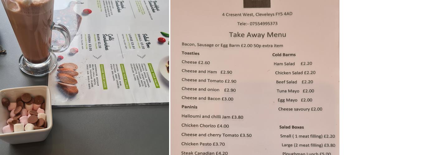 Hunters & Carters Menu