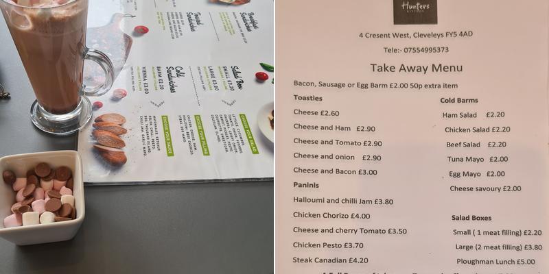 Hunters & Carters Menu