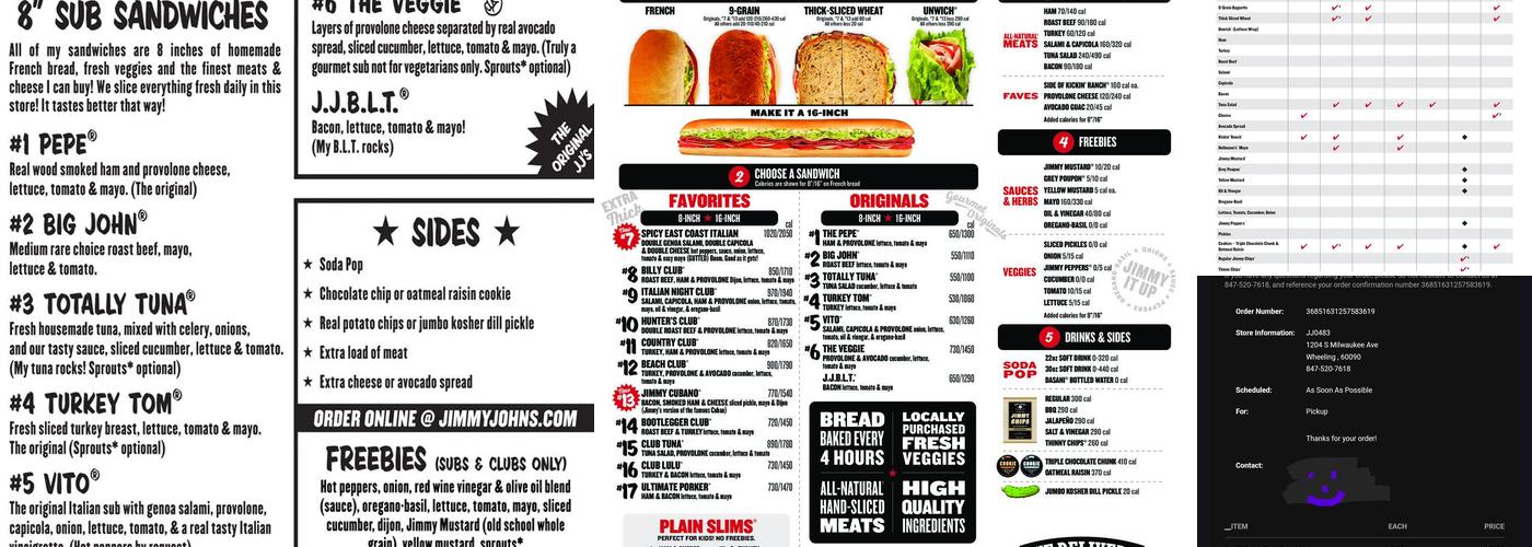 Jimmy John's Menu
