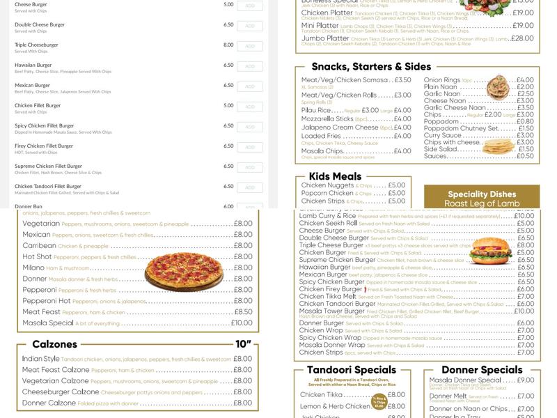 Masala - Authentic Indian Takeaway Menu