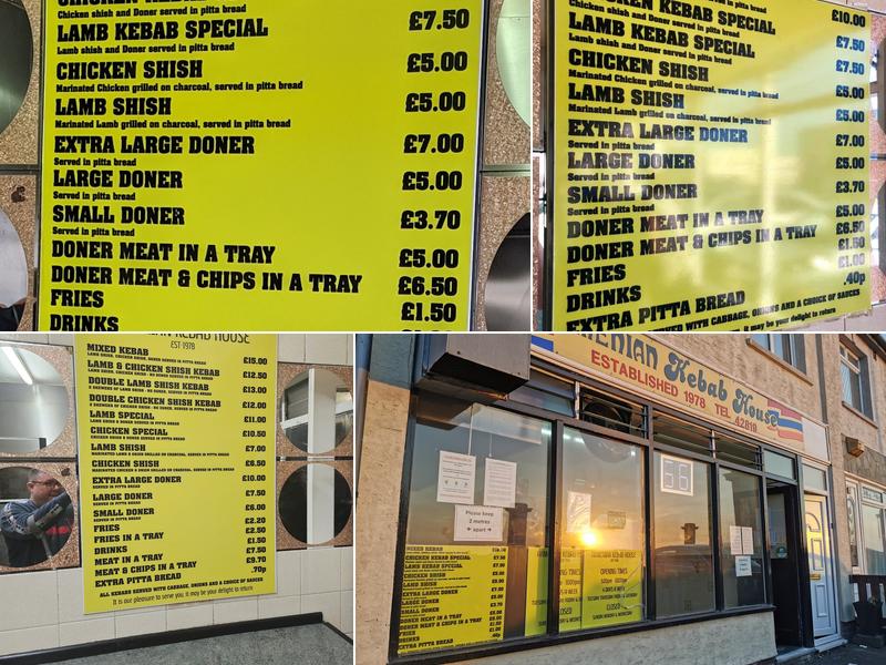 Armenian Kebab House Menu