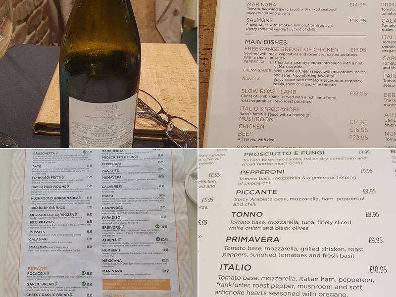 Italio Menu