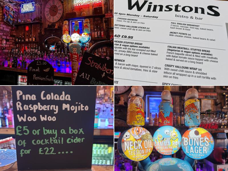 Winstons Bistro & Bar Menu