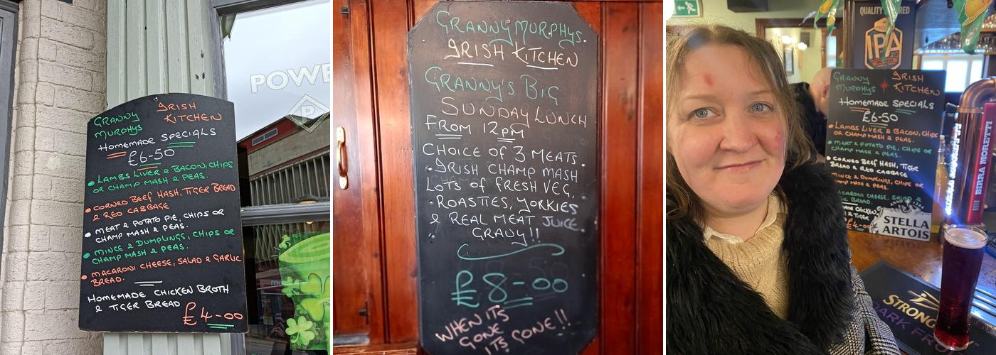 Scruffy Murphys Menu