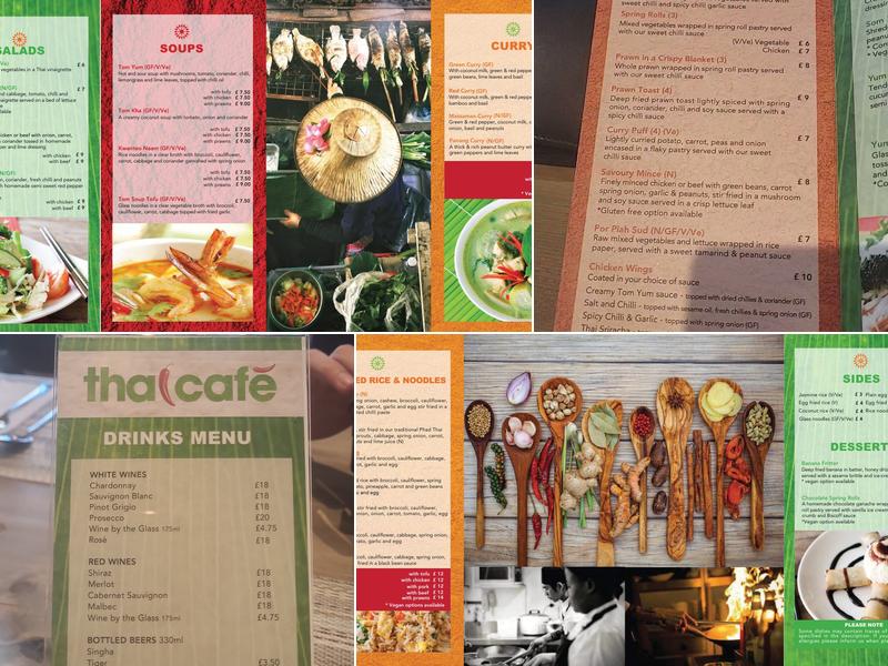 Thai Café Menu