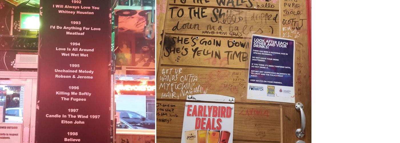 The Galleon Bar Menu