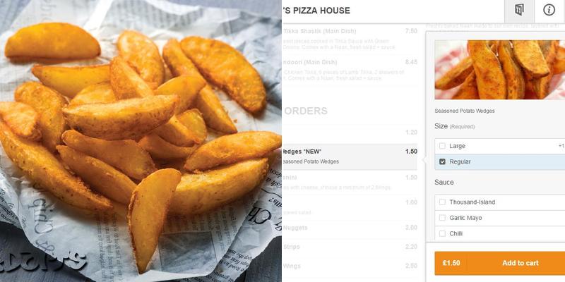 Adam’s Pizza House Menu