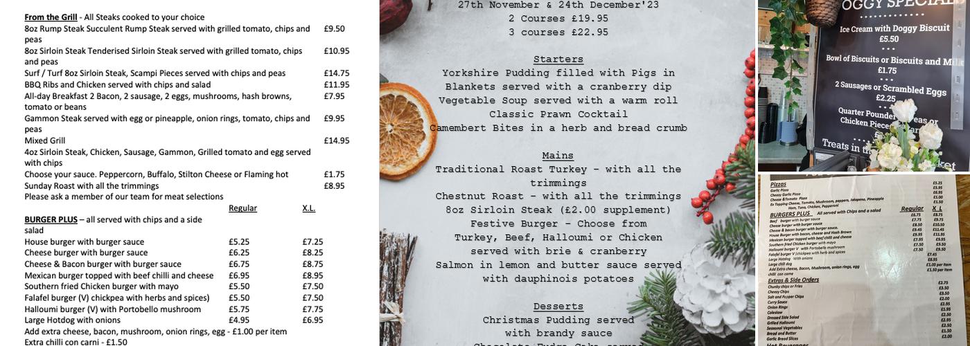 The Gynn Pub and Restaurant Menu