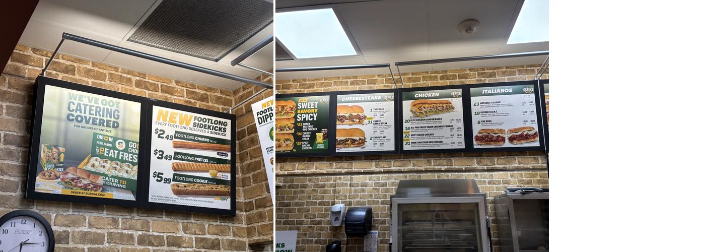 Subway Menu