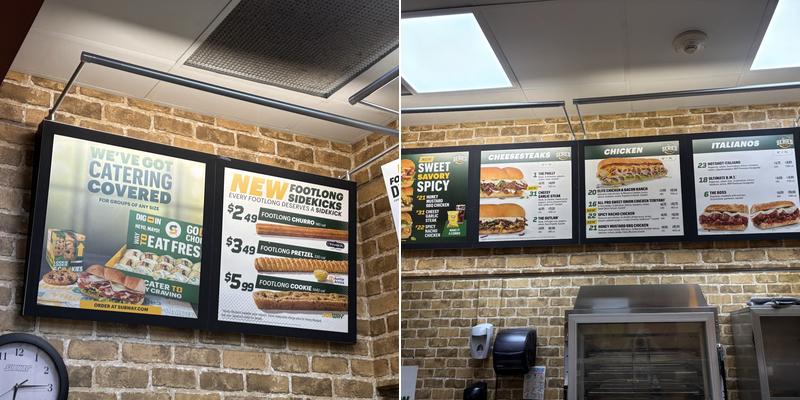 Subway Menu
