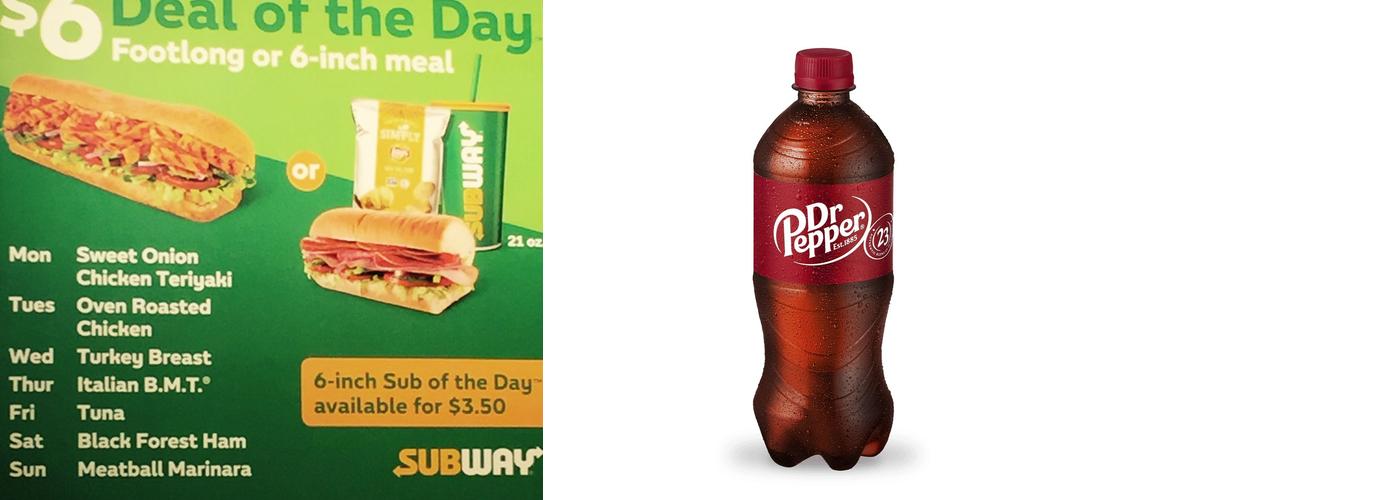 Subway Menu