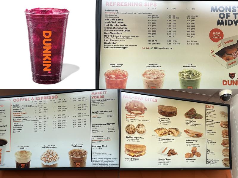 Dunkin' Menu