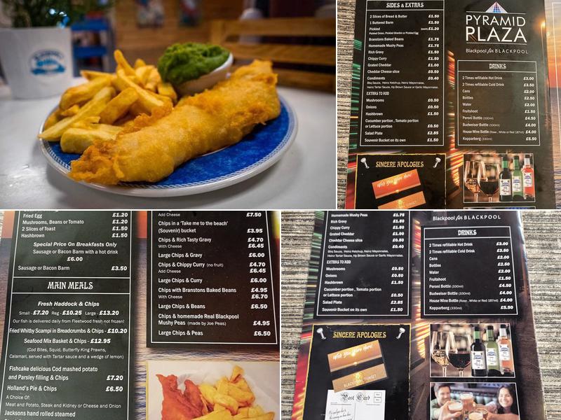 Blackpool Fish Factory Menu