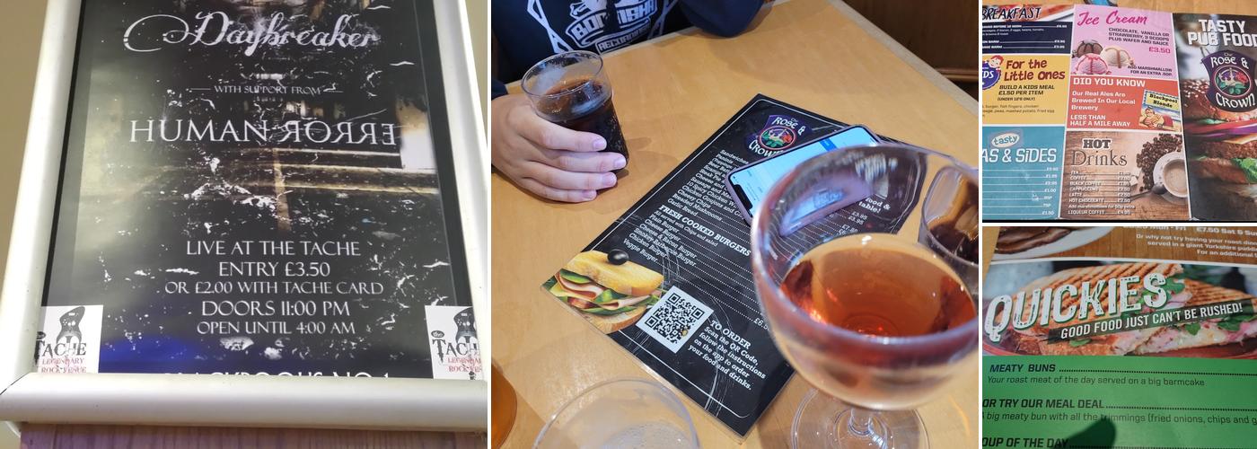 The Rose & Crown Menu