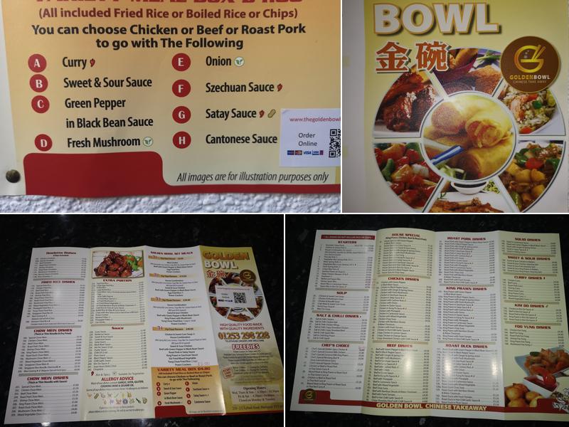 The Golden Bowl Menu