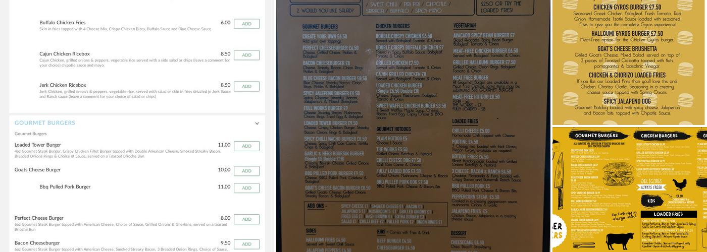 Backyard Burgers Menu