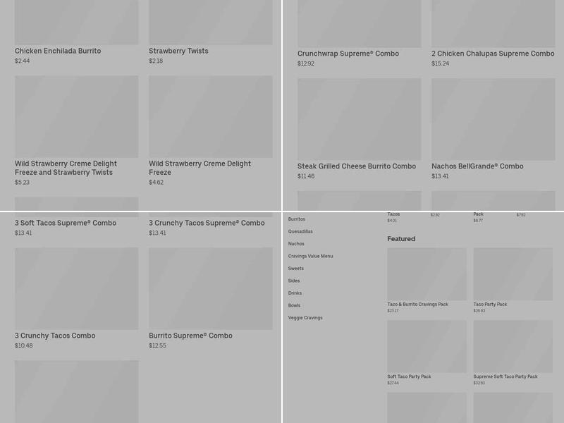 Taco Bell Menu
