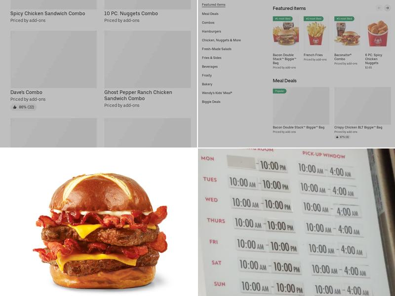 Wendy's Menu