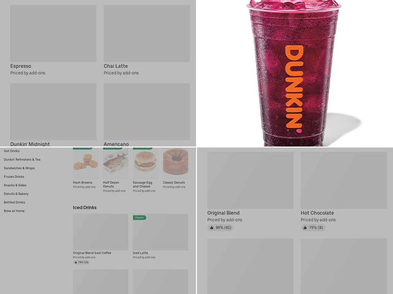 Dunkin' Menu