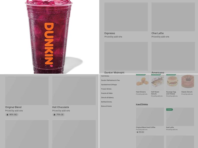 Dunkin' Menu