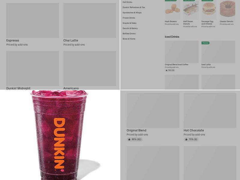 Dunkin' Menu