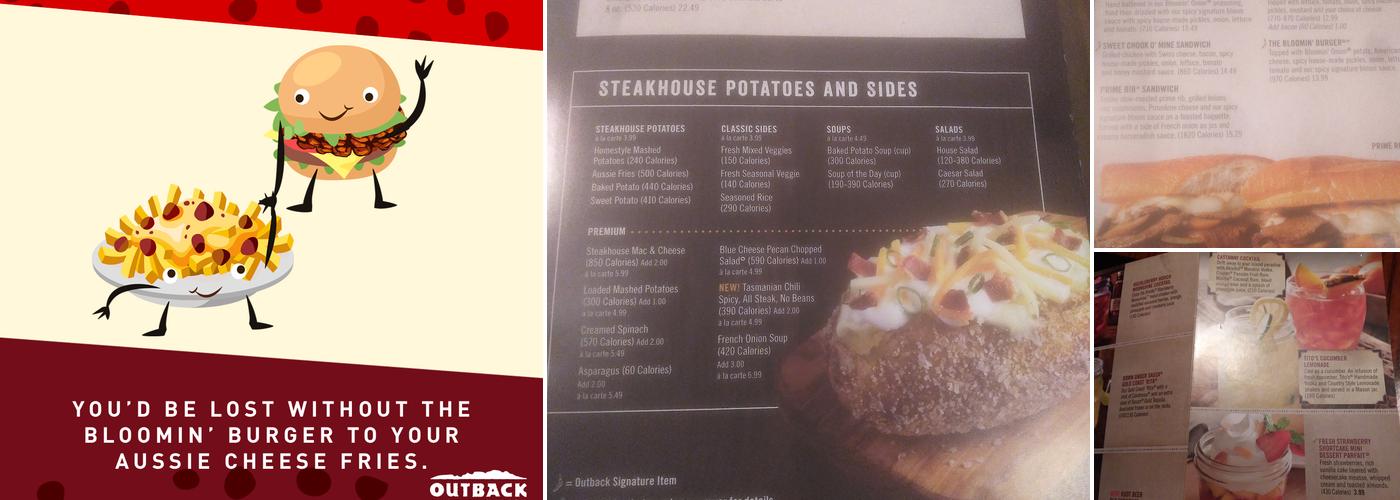 Outback Steakhouse Menu