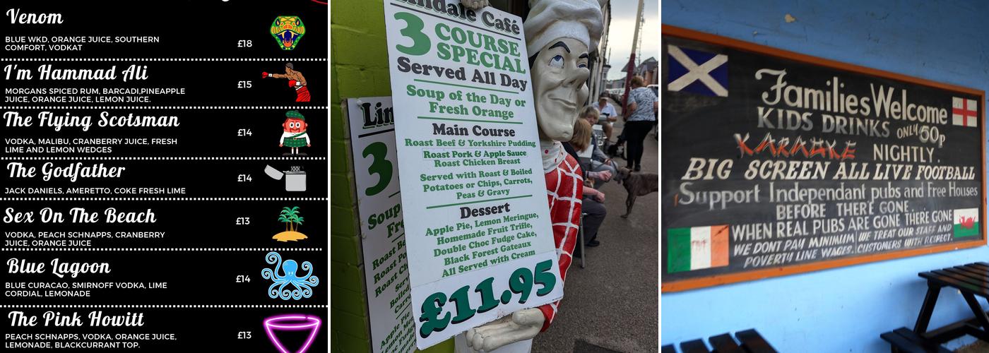 THE HAPPY SCOTS BAR Menu