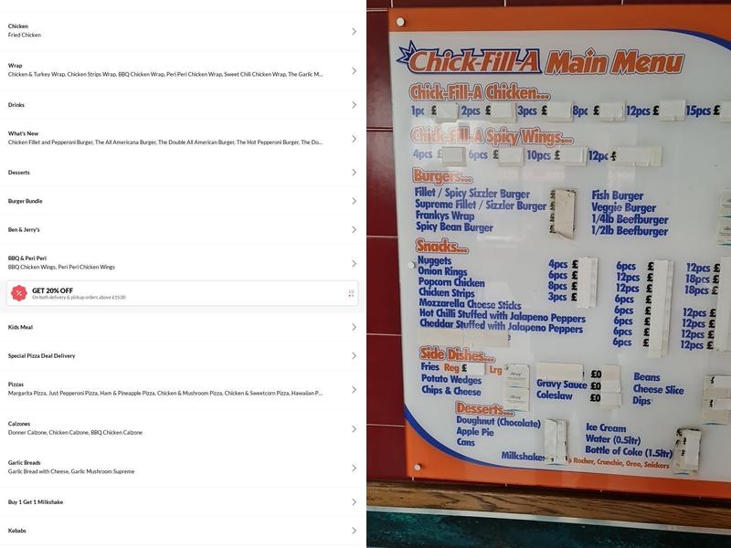 Chick-Fill-A Fried & Grilled Chicken Menu