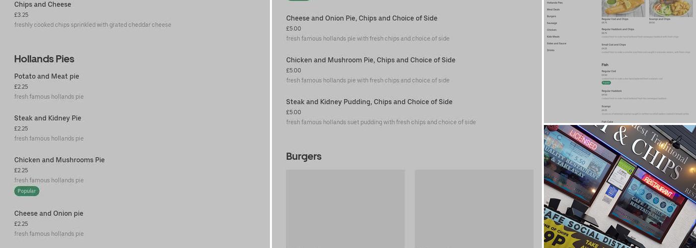 C Fresh Blackpool Menu