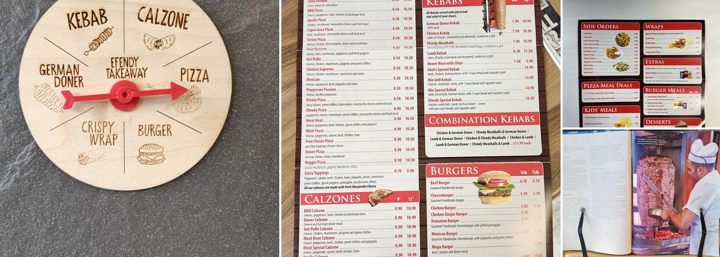 Efendy Pizzeria Menu