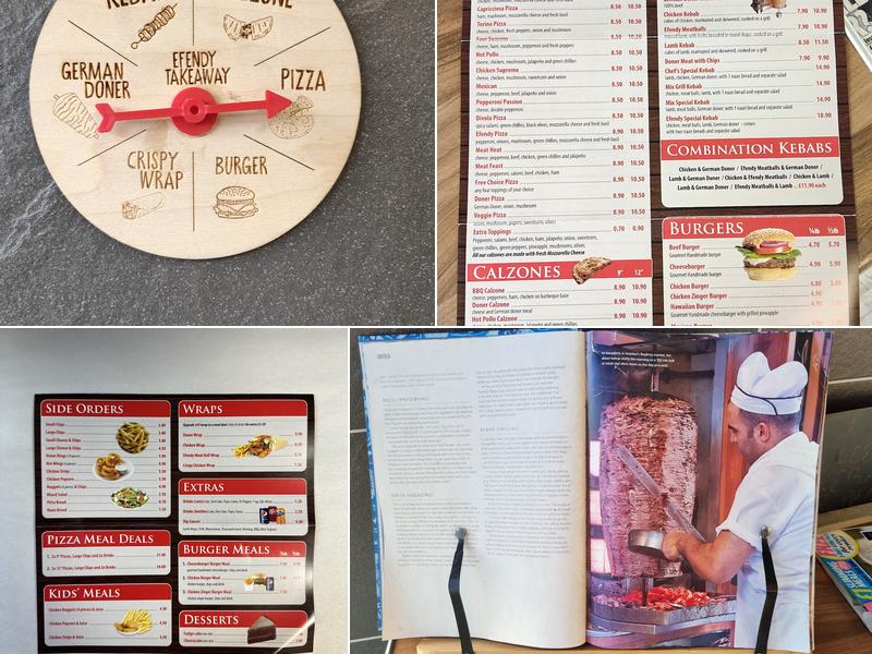 Efendy Pizzeria Menu