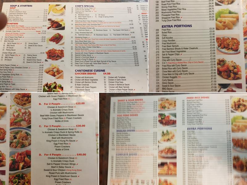 Star Wok Menu