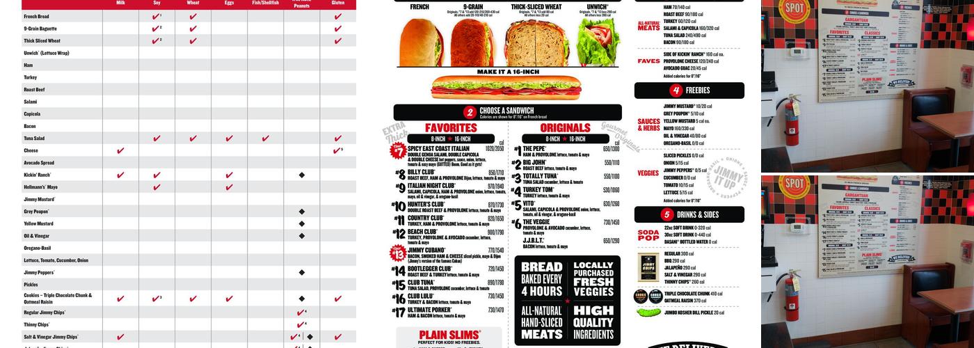 Jimmy John's Menu